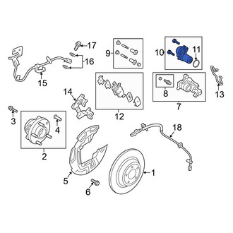 Ford OE - Rear Right Parking Brake Actuator