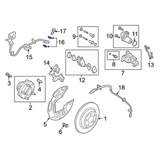 Ford OE - Brake Hydraulic Hose Caliper Bolt Washer