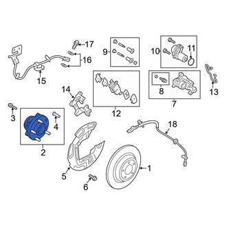 Ford OE - Front Wheel Bearing and Hub Assembly