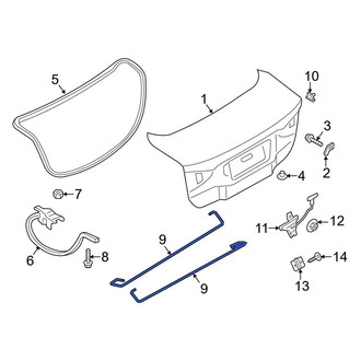 Ford OE - Rear Left Trunk Torque Rod