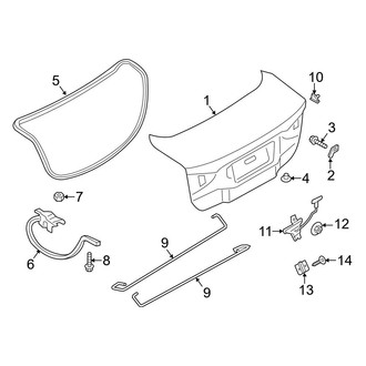 Ford OE - Trunk Lid - Lid & Components