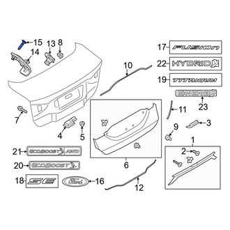 Ford OE - Park Assist Camera Screw