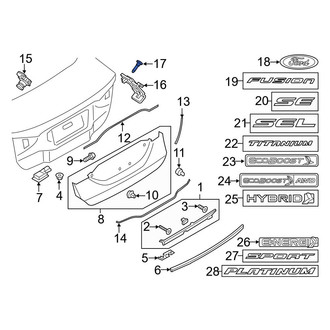 Ford OE - Park Assist Camera Screw