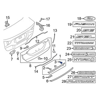 Ford OE - Door Molding Clip