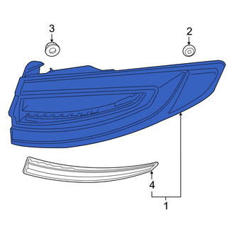 Ford OE - Rear Left Tail Light Assembly