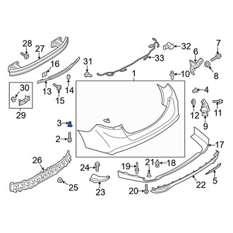 Ford OE - Bumper Cover Nut