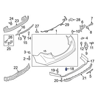 Ford OE - Bumper Cover Bolt