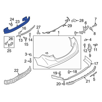 Ford OE - Rear Bumper Impact Bar