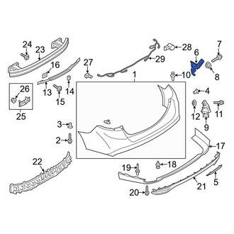 Ford OE - Rear Left Lower Bumper Cover Bracket
