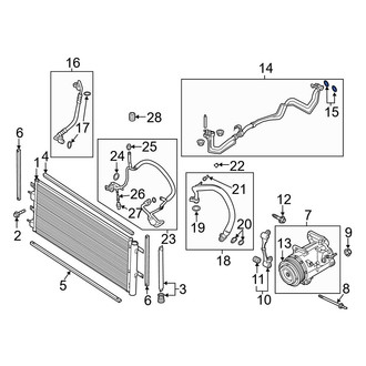 Ford OE - A/C Compressor Seal Kit