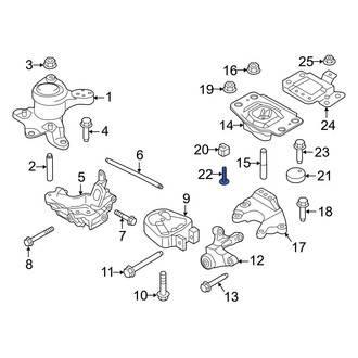 Ford OE - Automatic Transmission Mount Bolt