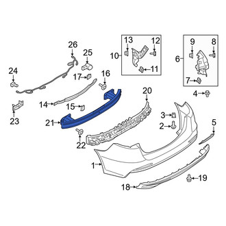 Ford OE - Rear Bumper Impact Bar