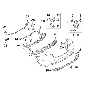 Ford OE - Rear Right Lower Bumper Cover Bracket
