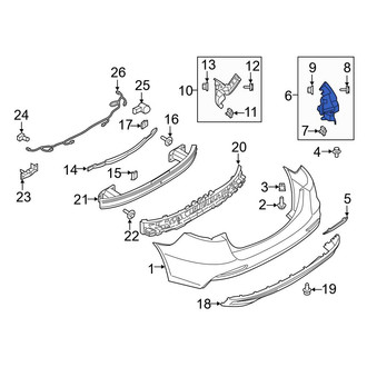 Ford OE - Rear Left Upper Bumper Cover Bracket