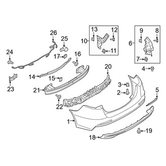 Ford OE - Rear Bumper - Bumper & Components
