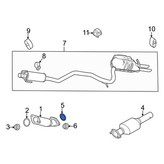 Ford OE - Front Exhaust Muffler Gasket