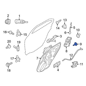 Ford OE - Front Door Latch Bolt