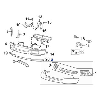 Ford OE - Bumper Face Bar Nut