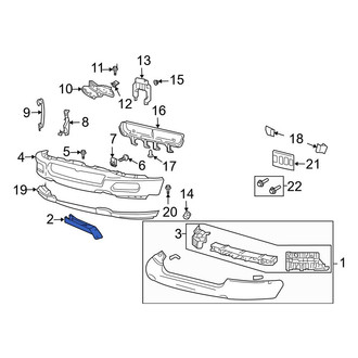 Ford OE - Front Left Bumper Cover Bracket