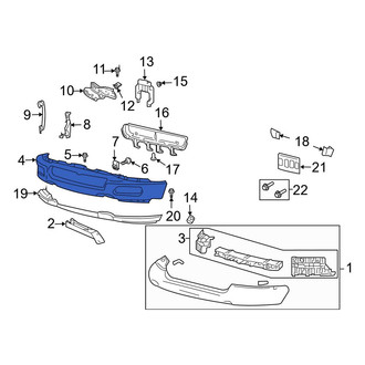 Ford OE - Front Bumper Face Bar