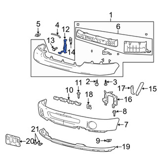 Ford OE - Front Left Bumper Face Bar Bracket