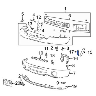 Ford OE - Front Bumper Face Bar Bracket