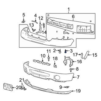 Ford OE - Bumper Cover Spacer Panel Screw