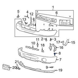 Ford OE - Front Bumper Cover Bolt