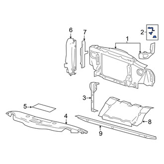 Ford OE - Radiator Support Bracket