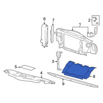 Ford OE - Front Lower Radiator Support Air Deflector