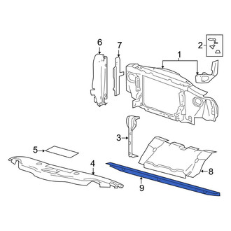Ford OE - Front Lower Radiator Support Air Deflector