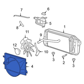 Ford OE - Engine Cooling Fan Shroud