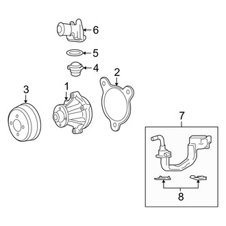 Ford OE - Cooling - Water Pump (FX4 / Lariat / XL / XLT 5.4L)