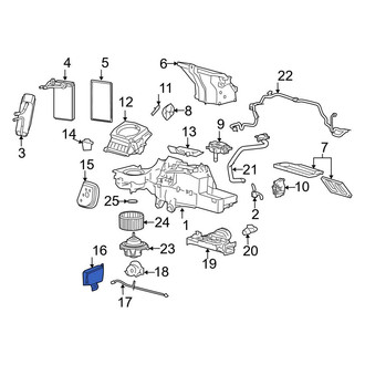 Ford OE - A/C Evaporator Core Vacuum Reservoir