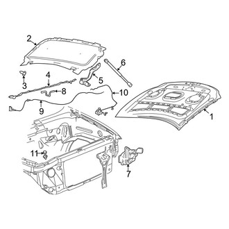 Ford OE - Hood & Grille - Hood & Components