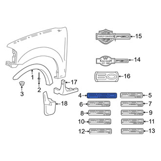 Ford OE - Front Fender Emblem