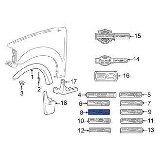 Ford OE - Front Fender Emblem
