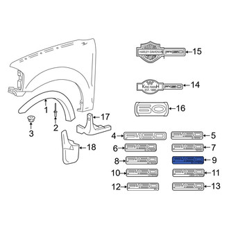 Ford OE - Front Fender Emblem