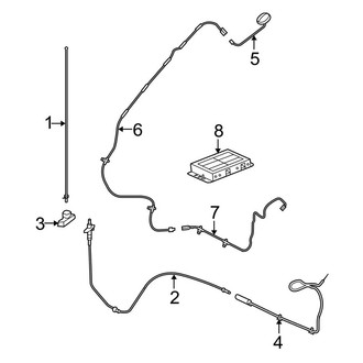 Ford OE - Electrical - Antenna (With Satellite Radio)