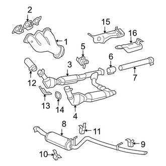 Ford OE - Exhaust System - Exhaust Components (4.2L)