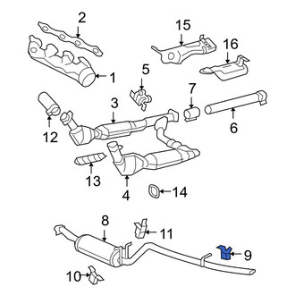 Ford OE - Front Exhaust Muffler Bracket