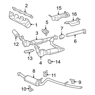 Ford OE - Exhaust System - Exhaust Components (4.6L)