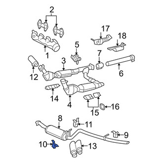 Ford OE - Rear Exhaust Muffler Bracket