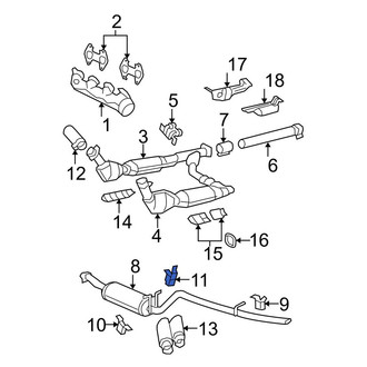 Ford OE - Rear Exhaust Muffler Bracket