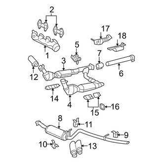 Ford OE - Exhaust System - Exhaust Components (5.4L)