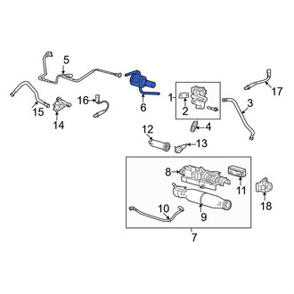 Ford OE - Exhaust Gas Recirculation (EGR) Tube Adapter