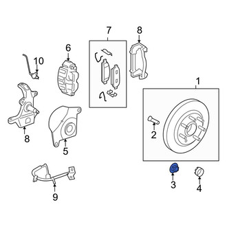 Ford OE - Outer Wheel Bearing Nut