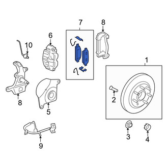Ford OE - Front Disc Brake Pad Set