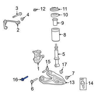 Ford OE - Suspension Shock Absorber Bolt