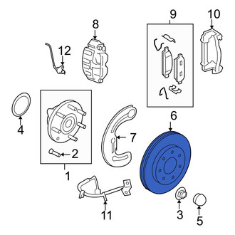 Ford OE - Front Disc Brake Rotor